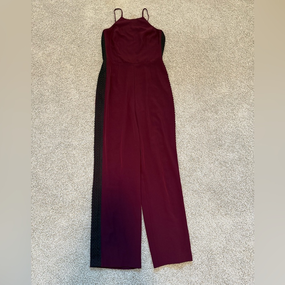 Dynamite burgundy Jumpsuit